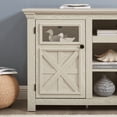 thumbnail image 5 of 60" TV Stand for 65"TVs, Wood Media Console Table, Entertainment Center with 2 Barn Doors,Adjustable Shelves, Farmhouse Under TV Table for Living Room, 5 of 9