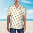 thumbnail image 2 of Fotbe Cute Duck Diver Hawaiian Shirt for Men Unisex Summer Beach Casual Short Sleeve Cotton Linen Button Down Shirts-3X-Large, 2 of 5