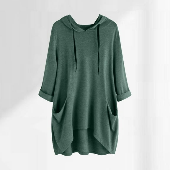 Free Shipping Tunic Tops for Women Loose Fit Dressy Teacher Outfit 3/4 Sleeve Casual Oversized Long T Shrits 2025 Trendy