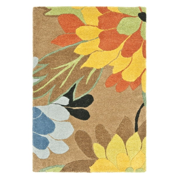 Safavieh Soho Coral Floral Wool Area Rug