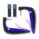 thumbnail image 1 of Kit de cubiertas para manillares de motocicleta Unique Bargains 7/8" 22mm 15/16" 24mm, cubiertas de aleación de aluminio y goma, color azul, 1 juego, patrón de diamante, patrón de tablero de ajedrez., 1 of 1