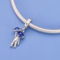 thumbnail image 3 of 925 Sterling Silver Hold Saturn Planet Astronaut Dangle Charm for Bracelet Charms Bangle Pendant Jewelry, 3 of 3