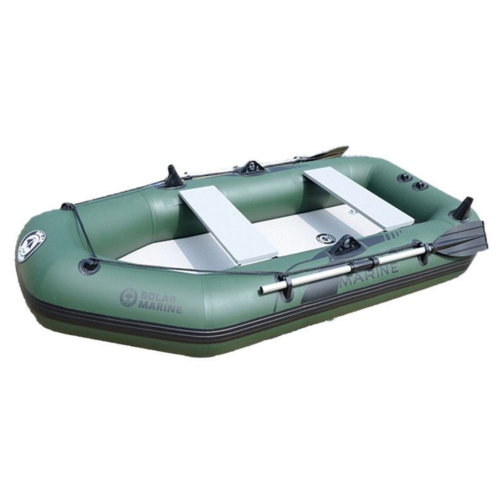 2.6 M 3 Person PVC Portable Inflatable Boat Fishing Kayak Canoe Dinghy Set with Accessories Water Sports - image 2 of 6
