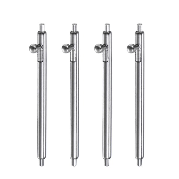 Uxcell 4 piezas de pasadores de resorte de liberación rápida de 1.5 mm de diámetro y 20 mm de ancho, pasadores de acero inoxidable para correas de reloj