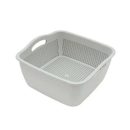 

CXDa Drain Basket Storing Thickened Exquisite Kitchen Plastic Double Drain Basket