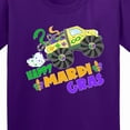 thumbnail image 4 of Inktastic Happy Mardi Gras Monster Truck with Beads Youth T-Shirt, 4 of 5