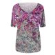 thumbnail image 4 of Pntutb Tallas grandes Mujer Manga corta Impreso Cuello en V Tops Camiseta Blusa Pntutb Pntutb-4074, 4 of 4