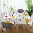 thumbnail image 3 of Yayeee Tablecloths 60" x 120" Rectangle Wrinkle Resistant Party Table Cover, White Triangles, 3 of 8