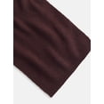 thumbnail image 3 of Scenario Women's Knit Oblong Scarf with Ribbed Trim, Carob, 3 of 4