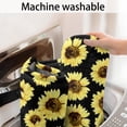 thumbnail image 5 of Black Sunflower Pattern Bathroom Rugs Mat,Non Slip Microfiber Bathroom Rug,Rubber Backing,Soft Bathroom Mats for Bathroom Floor,Tub and Shower,47x17in(120x43cm), 5 of 5