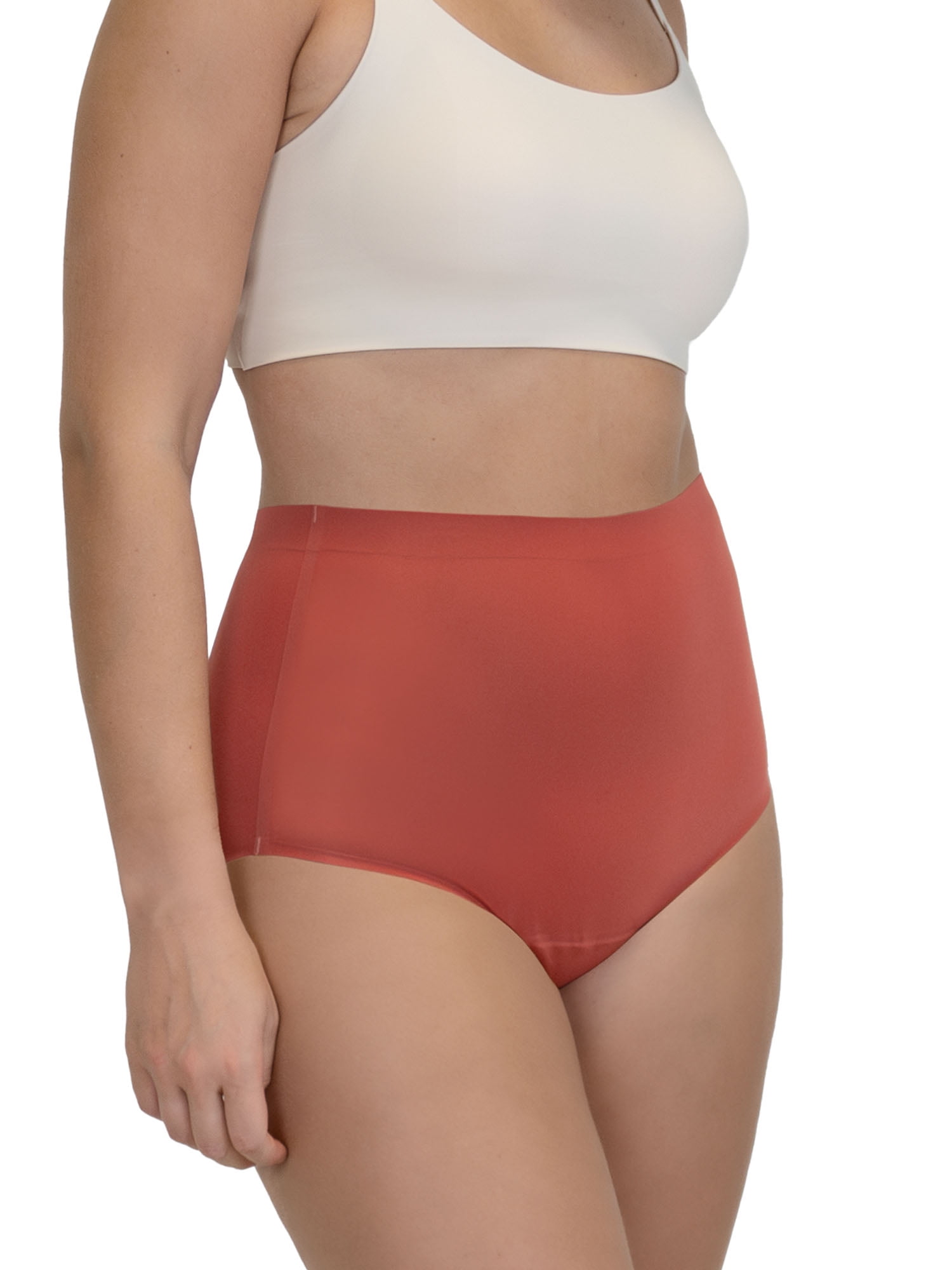 No Boundaries High-Rise Brief Moderate Absorbency Period Underwear, 2-Pack, Women’s XS-XXL