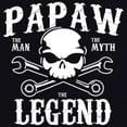 thumbnail image 3 of Tee Hunt Papaw The Man The Myth The Legend T-Shirt Grandpa Father's Day Mens Shirt, 3 of 5