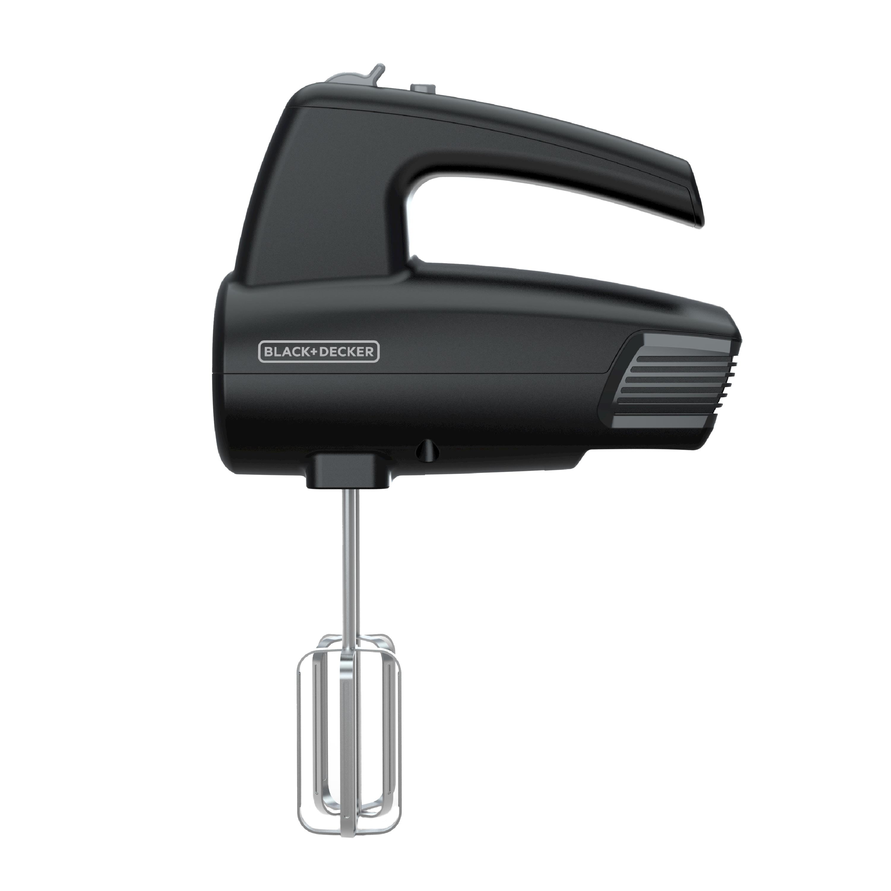 BLACK+DECKER 5-Speed Versatile Hand Mixer with 5 Attachments & Storage  Case, with Turbo Boost Button, Easy Eject Feature, Black
