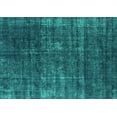 thumbnail image 1 of Ahgly Company Machine Washable Indoor Rectangle Oriental Turquoise Blue Industrial Area Rugs, 7' x 10', 1 of 4