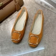 thumbnail image 4 of Miluxas Flats for Women Cloth esh Flats Ballet Flats Mary Jane Flats Women's Dress Shoes Ballet Shoes Orange 6(37), 4 of 4