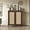 Walnut, variant on Spruce & Spring Rustic Modern Sideboard with Rattan Doors for Dining & Living Room