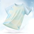 thumbnail image 6 of Rash Guard for Boys Short Sleeve Unisex Sun Shirt Swim Shirts Quick Dry Girls Swim Top 7-8 Years, 6 of 7