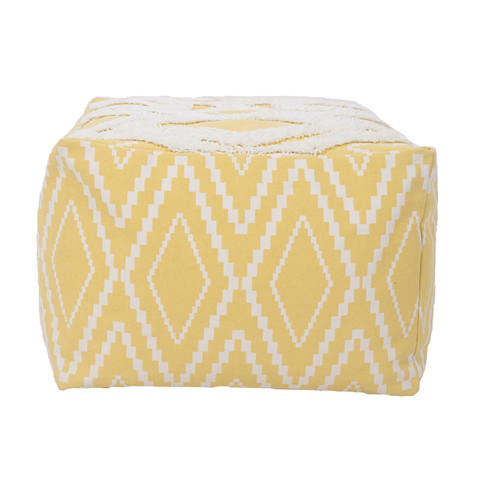 Details about   Bohemain Yellow Round Ottoman~Pouf~Stool~Chair Moroccan Pouffe poof India Decor 