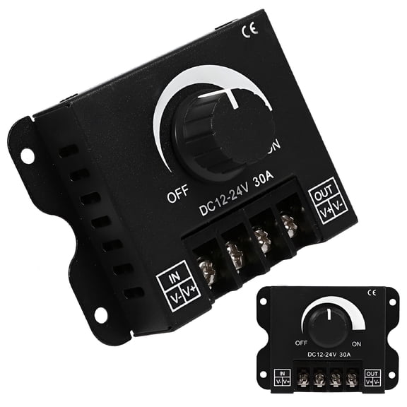 GJX LED Dimmer Switch LED Dimmer DC 12V - 24V Dimmer Knob PWM Dimming Controller