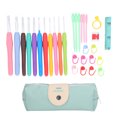 thumbnail image 2 of Crochet Hooks, Easy Use Knitting Hook Handcraft DIY Ergonomic Handle Bright  For Blanket For Hat For Towel For Sewing, 2 of 8