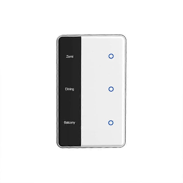 Matter WIFI DIY Name Switch 4 Gang Smart Touchscreen Switch US Type Work with Tuya Alexa Google Home Voice Control