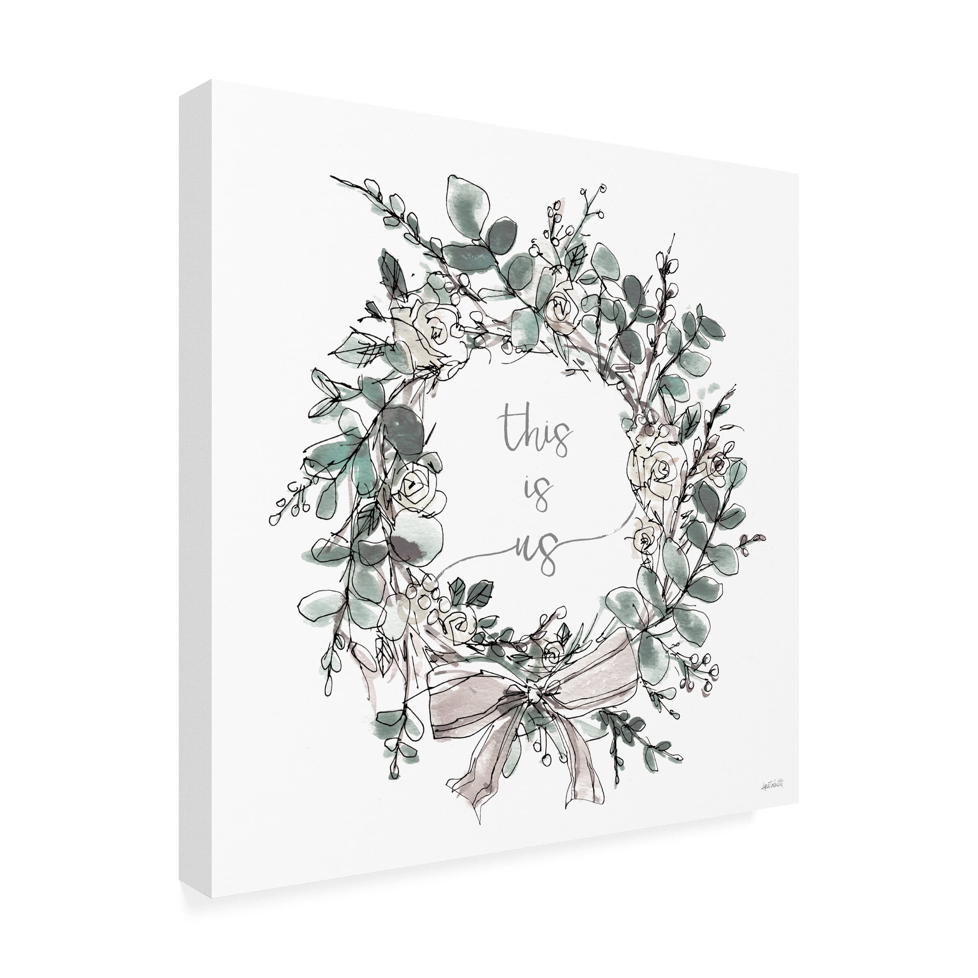 Trademark Fine Art 'Modern Farmhouse VII on White' Canvas Art by Anne Tavoletti