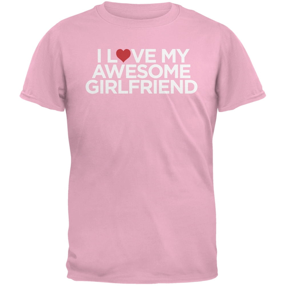 Awesome Girlfriend Pink Adult T-Shirt 