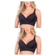 thumbnail image 4 of Sujetador Qarigey copa profunda mujer sin costuras negro 38 2piezas, 4 of 6