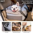 thumbnail image 4 of Asiento de coche para perros FUNNY FUZZY impermeable, lavable, hasta 16 kg, 4 of 9