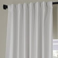 thumbnail image 5 of Half Price Drapes Signature Misty White Plush Velvet Hotel Blackout Curtains (1 Panel), 50W X 120L, 5 of 6