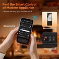 thumbnail image 4 of VINGLI 18" Electric Fireplace Inserts with APP & Remote Control, 1400W Recessed Stove Heater with 8H Timer, 6 Flame Colors, 5 Brightness for Indoor Use, ETL, 4 of 7
