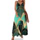 thumbnail image 1 of Vestido geométrico vintage estilo Memphis, vestido largo de moda de los años 80, vestido playero bohemio con escote en V, vestidos largos de tirantes, ropa de calle, vestidos oversize, 1 of 7