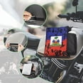 thumbnail image 3 of Uorisanigo Haiti Logo Motorcycle Tank Top Bag, Wear-Resistant Dirt Bike Rear Rack Bags with Drink Pockets, Universal Tank Top Organizer for Motorcycles ATV UTV, Motorcycle Accessories, 3 of 7