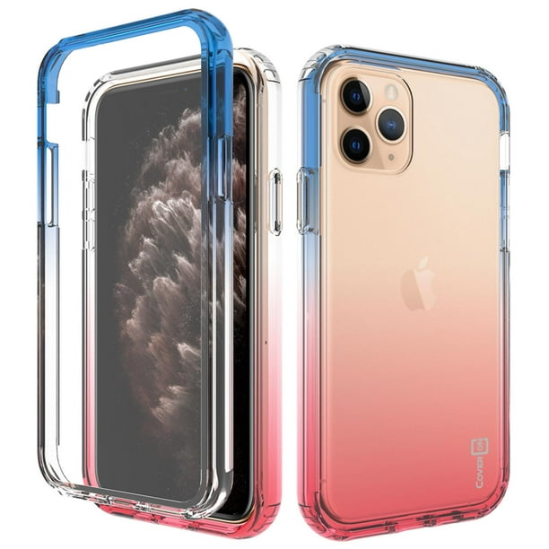 Coveron Apple Iphone 11 Pro Max Clear Case With Two Tone Colors Heavy Duty Full Body Shockproof Phone Cover Gradient Series Walmart Com Walmart Com