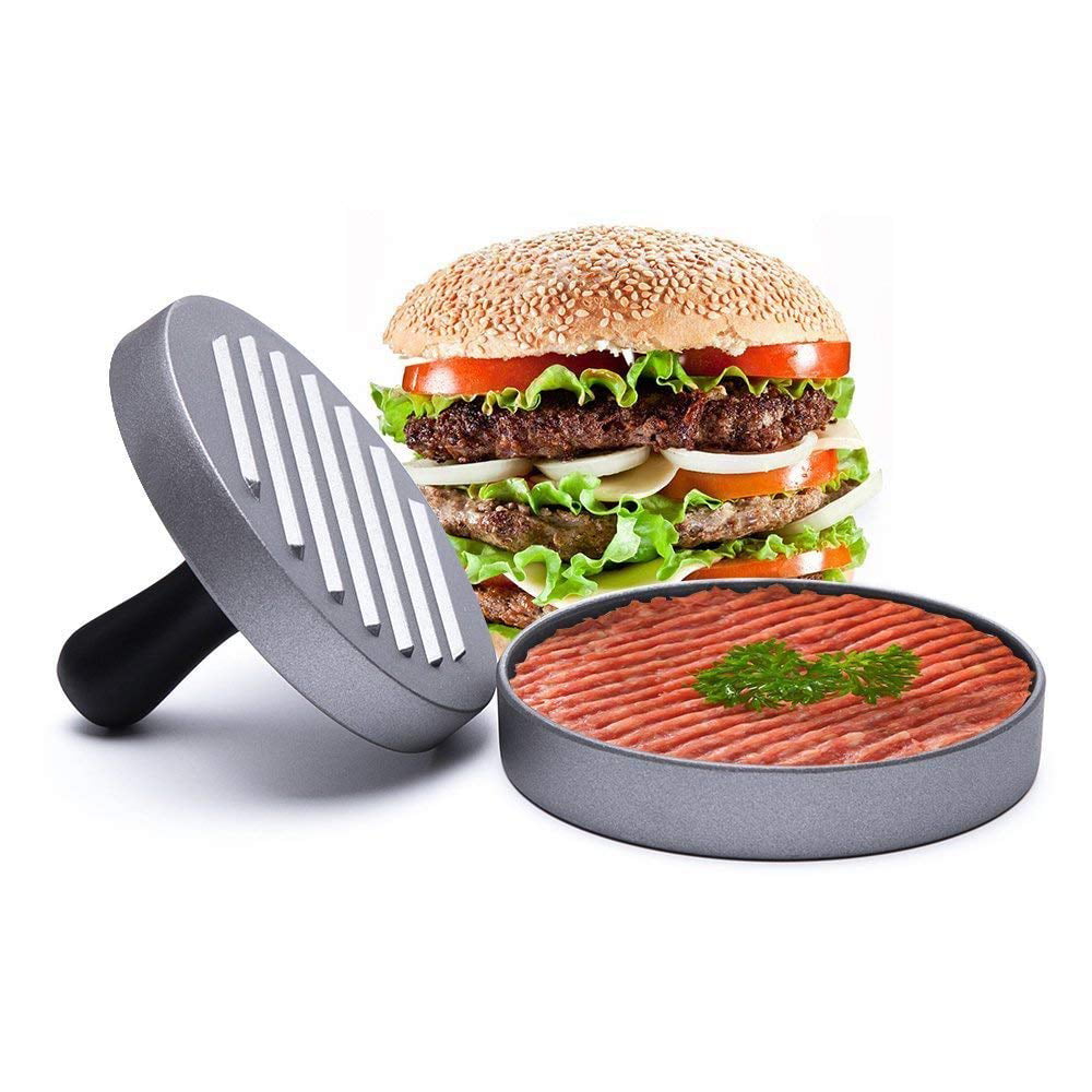 Non-Stick Hamburger Patty Press Aluminum Alloy Grill Burger Meat Maker Mold