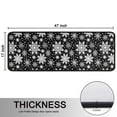 thumbnail image 5 of Kitchen Rugs Sets Of 2,Black Christmas Snowflake Pattern Anti Fatigue Kitchen Mat Rugs Non Slip Washable,Decorative Kitchen Floor Mats for Kitchen,Sink,Laundry,17"x47"+17"x47", 5 of 5