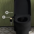 thumbnail image 4 of Aqua Non-Electric Bidet Toilet Attachment in Matte Black with Polished Gold Hardware, 4 of 9