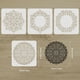 thumbnail image 2 of 4 plantillas de mandalas de tapete de 30 x 30 cm (11,8 x 11,8 pulgadas): plantilla de tapete octogonal, plantilla de tapete de nardos y plantilla de mandala para suelo., 2 of 7