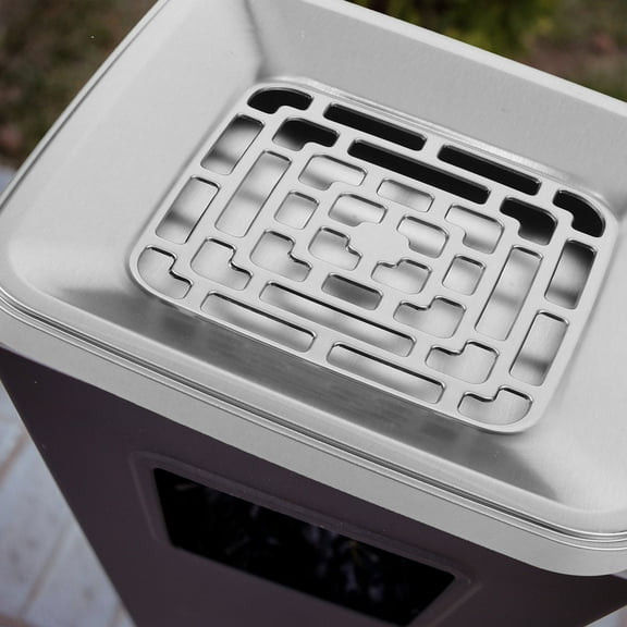 Masteelf Stainless Steel Outdoor Trash Can Lid Garbage Can Top Commercial Waste Container Lid Recycling Can Replacement Lid For Indoor Outdoor Garage