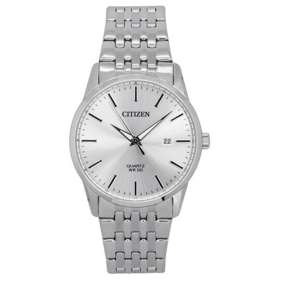 Citizen Quartz Silver Dial Stainless Steel Men's Watch BI5000-87A