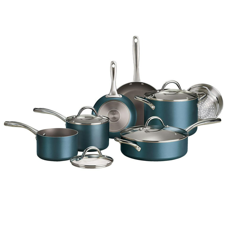 11 - Piece Non-Stick Stainless Steel Cookware Set  Cookware set stainless  steel, Cookware set, Stainless steel cookware