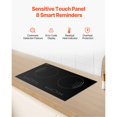 thumbnail image 4 of 1800W 2 Burner Induction Cooktop Electric Countertop Burner Touch Control, 4 of 6