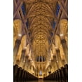 thumbnail image 2 of Lopez, Bartolome 17x24 White Modern Wood Framed Museum Art Print Titled - St. PatrickS Cathedral In New York, 2 of 4