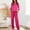 Set-145Hot Pink, variant on LEWKW Soft Lounge Sets for Women Crewneck Long Sleeve Top & Wide Leg Pants Loose Fit Sleepwear Casual Comfy Pajamas 2 Piece Matching Outfits