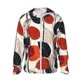thumbnail image 2 of Lsque Modern Abstract Leaf Pattern UPF 50+ Lightweight Sun Protection Men's Women's Long Sleeve Shirt, Hoodie Performance -XX-Large, 2 of 9
