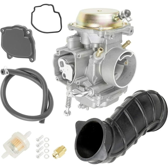 Caltric Carburetor and Airbox Air Intake Boot Compatible with Polaris Ranger 500 2x4 4X4 6X6 2004 2005 2006