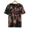 thumbnail image 2 of Pompotops Mode Femmes Imprimé Col Rond Manches Courtes T-shirt Chemisier en Vrac Tops, 2 of 8