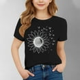 thumbnail image 2 of FamilyThread Toddler Girls Boys Versatile Short Sleeve T-Shirt Flower Graphic Print Tunic Tops Crewneck Casual Summer Shirt For 3-15Y, 2 of 4