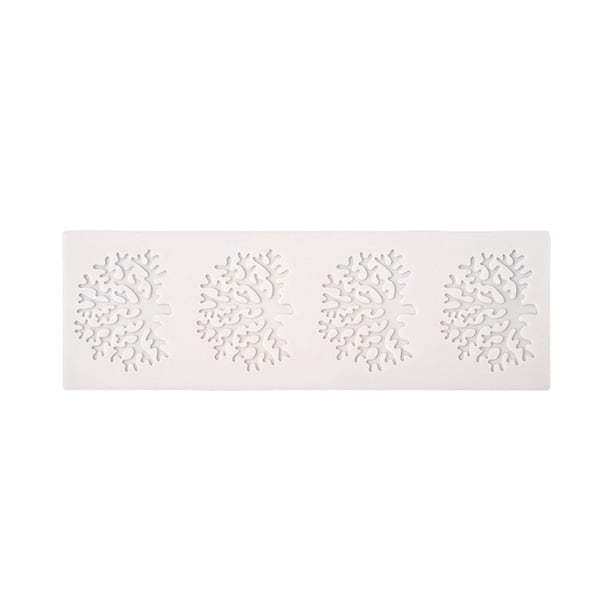 Moyic Moldes para pasteles esculpidos en blanco, molde de silicona para fondant, fácil de limpiar, antiadherente, duradero y resistente al Herramientas y accesorios para hornear Tipo 1