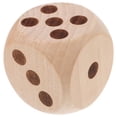 thumbnail image 1 of Dados de madera, dados grandes de madera, dados de juego, accesorios, dados de madera en blanco, dados de madera de puntos, dados de juego., 1 of 7